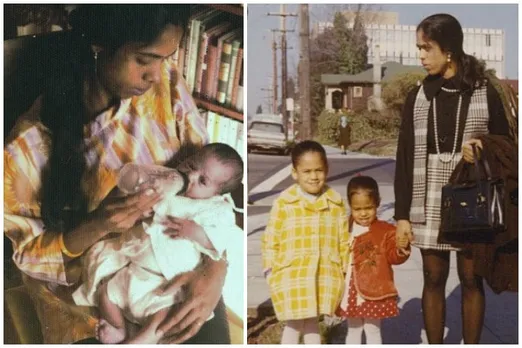 kamala harris shares childhood photos