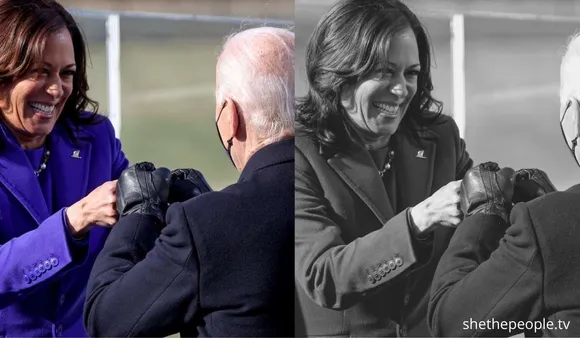 kamala harris fist bump