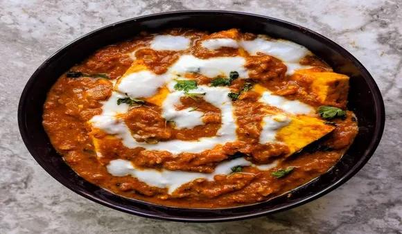 Paneer Butter Masala in a bowl, Paneer Recipes BY Tarla Dalal