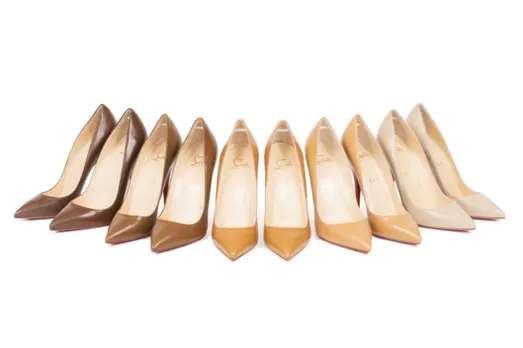 Louboutin nude shoes