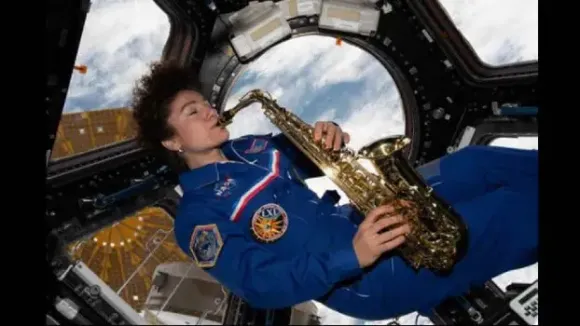 Jessica Meir saxophone