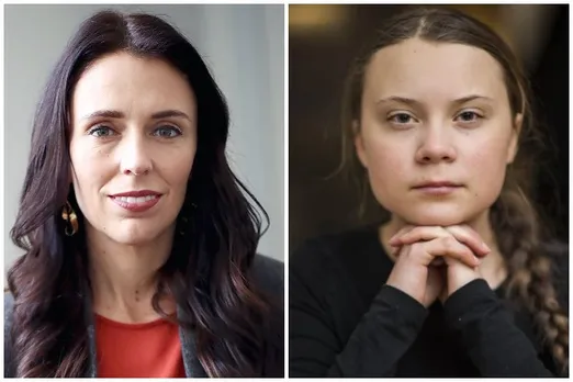 Jacinda Ardern Greta Thunberg
