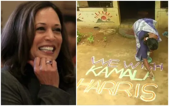 Kamal Harris rangoli