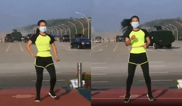 Myanmar aerobics video