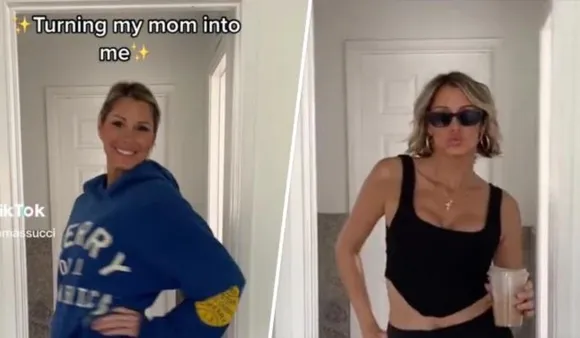 Turning My Mom Into Me Tik Tok Trend