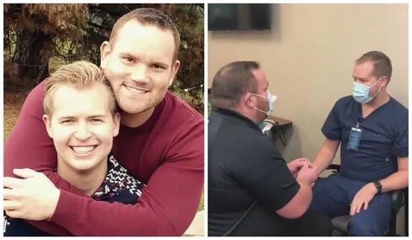 Gay Couple Covid Proposal