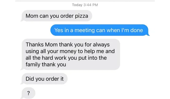 Reddit Mother-Child Pizza Conversation