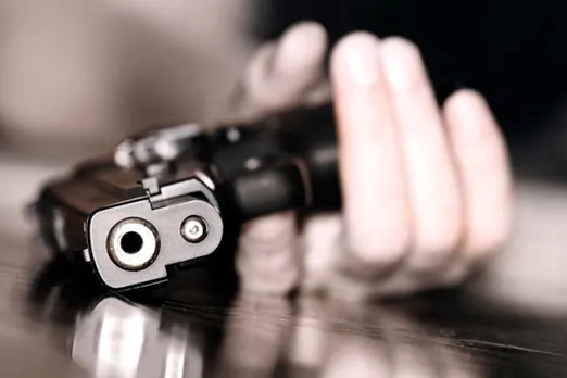 woman shoots selfie with gun, Girl shot village head's husband