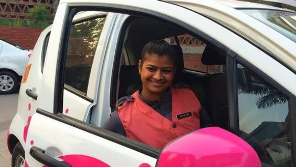 Pink and white, Pepper Sprays and Panic Buttons: the New Meru Taxis