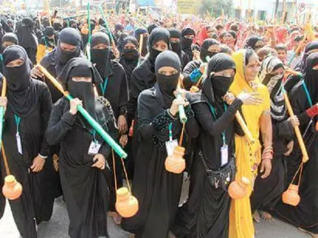 Women in burqa