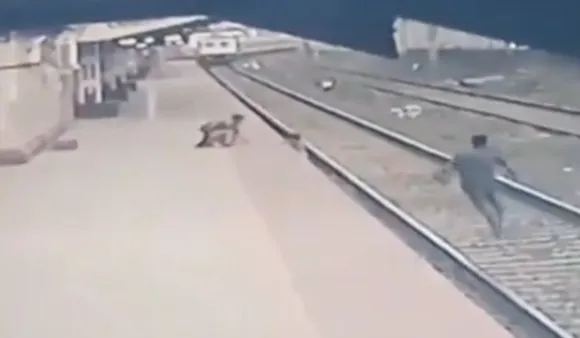 railway staff saves child