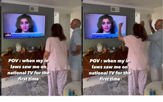 in-laws cheer for daughter-in-law
