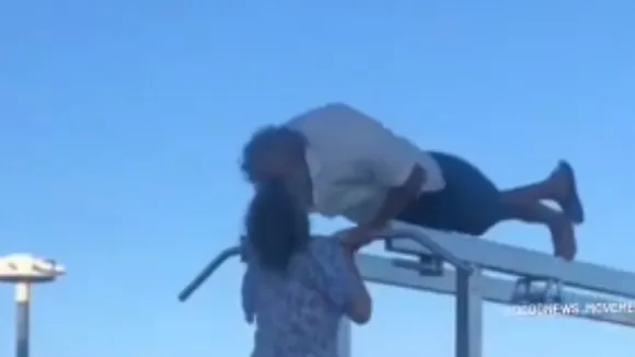Elderly couple in love