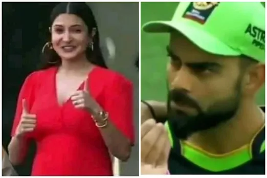 Anushka Sharma Virat Kohli Mid-match Conversation