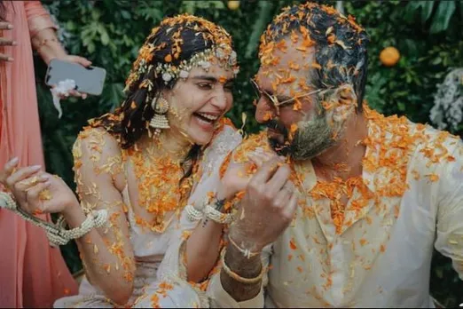karishma tanna haldi ceremony pics
