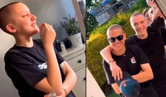 Friends Shave Heads To Support Cancer Struck Friend