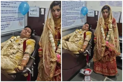 Couple Donates Blood On Wedding Day