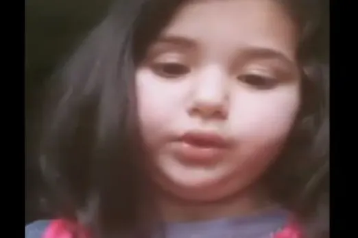 viral homework video, Kashmiri girl school work video