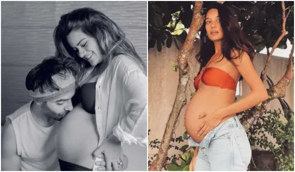 bare pregnant bellies