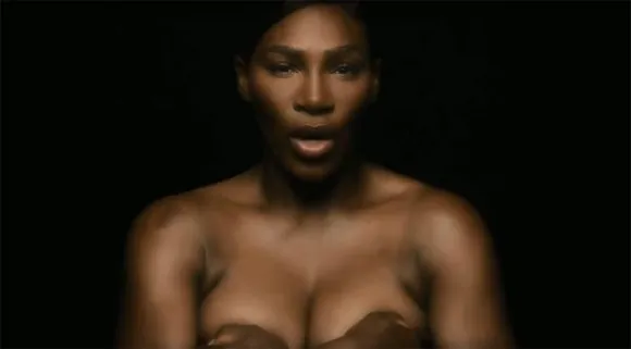 Serena Topless Cancer Awareness