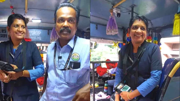 kerala couple operate bus together