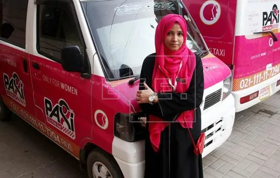 Pink taxi