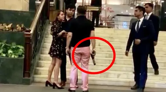 Man Brandishing Gun Video