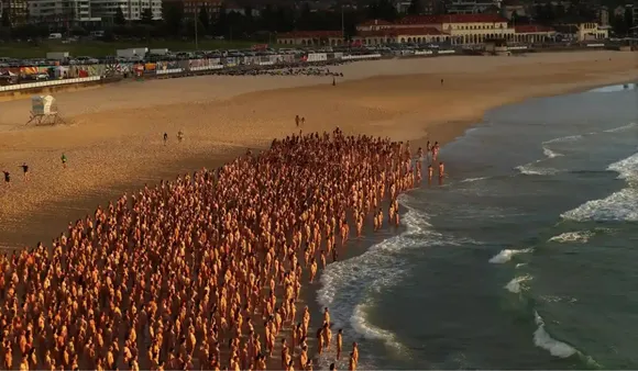 Australians pose naked