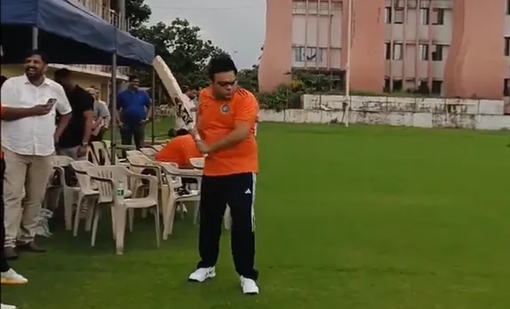WATCH: Indian Cricket Board secretary Jay Shah tries his hands on batting, times ball beautifully
