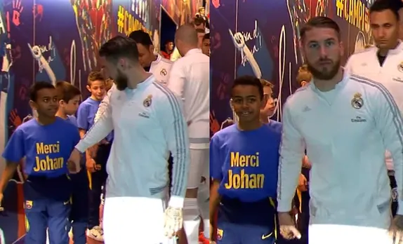 WATCH: Sergio Ramos meets his mascot turned opponent in unorgettable football showdown between Barcelona and Sevilla
