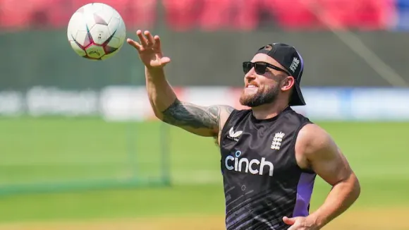 Brendon McCullum ahead of the India series