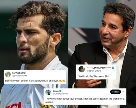 Shaheen Afridi & Wasim Akram (Source: Twitter)