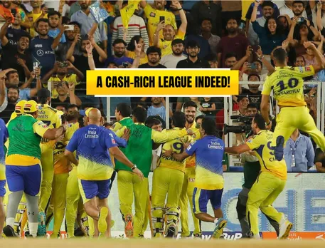 CSK after winning IPL 2023 (Source: Twitter)