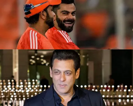 Rohit Sharma, Virat Kohli & Salman Khan (Source: Twitter)