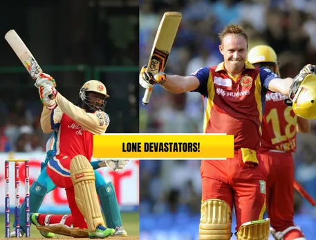 Chris Gayle & AB de Villiers (Source: Twitter)