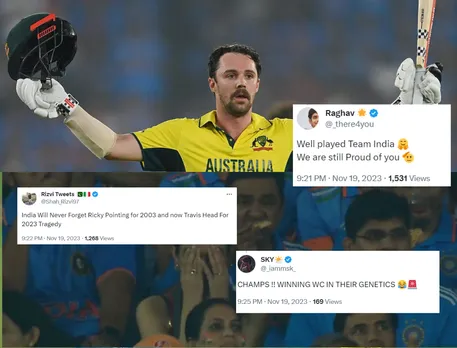 IND vs AUS 2023 WC final (Source: Twitter)