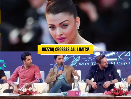 Aishwarya Rai, Umar Gul, Abdul Razzaq, Shahid Afridi (Source: Twitter)