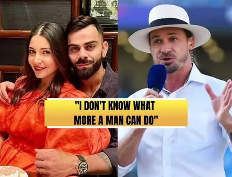 Virat Kohli with Anushka Sharma (left) & Dale Steyn (Source: X)