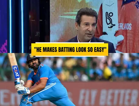 Wasim Akram & Rohit Sharma (Source: Twitter)