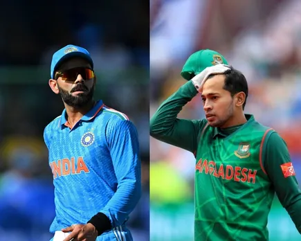 Virat Kohli & Mushfiqur Rahim (Source: Twitter)