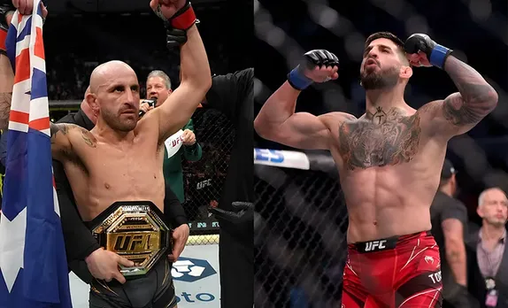 Alexander Volkanovski and Ilia Topuria