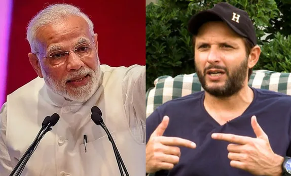 Narendra Modi and Shahid Afridi