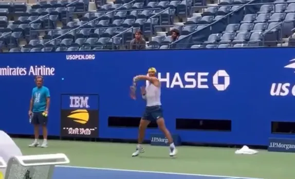 Rafael Nadal sweats it hard at Arthur Ashe