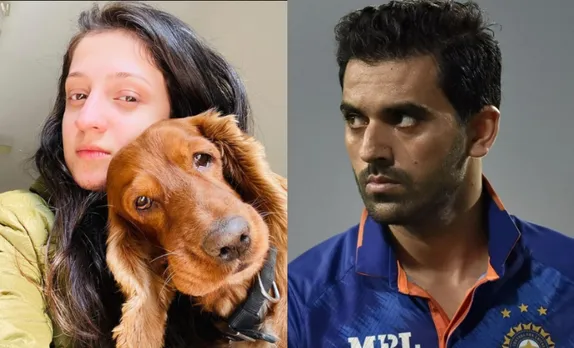 Deepak Chahar and his wife