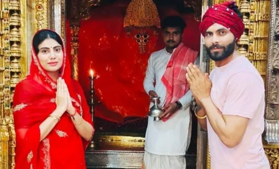 Ravindra Jadeja and his wife