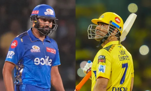 Rohit Sharma and MS Dhoni (Source - Twitter)