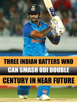 Three Indian batters who can smash ODI double century in near future