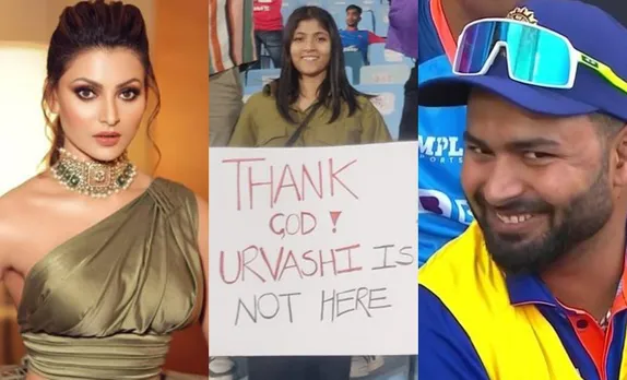 Urvashi Rautela, Rishabh Pant and the fan in Delhi match