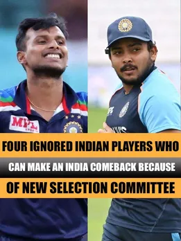 Four ignored Indian players who can make an India comeback because of new selection committee