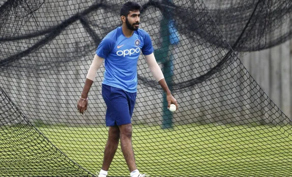 Jasprit Bumrah in nets